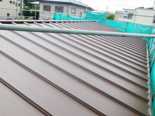 完工後の屋根の状態です