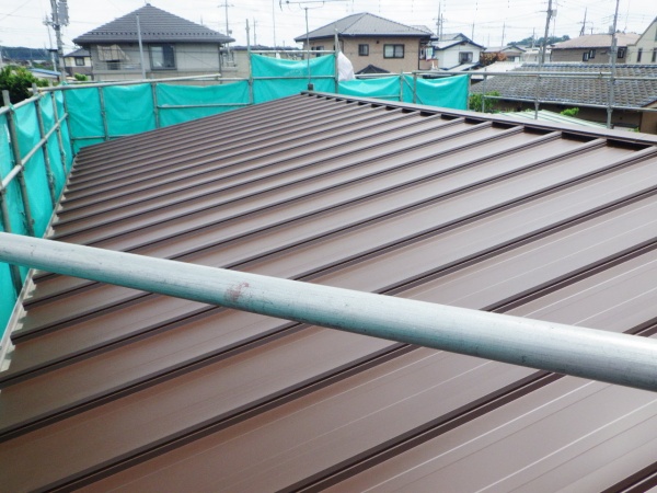 完工後の屋根の状態です