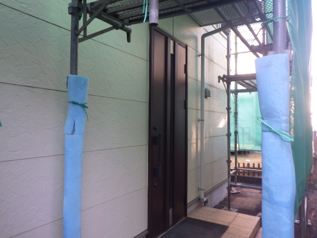 施工前の１階外壁の状態です