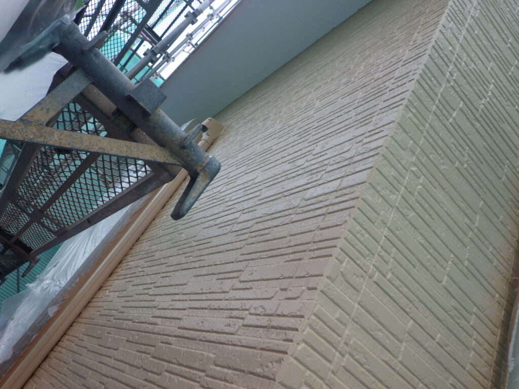 １階の外壁塗装が終了しました