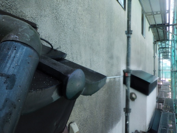 １階外壁の洗浄終了です