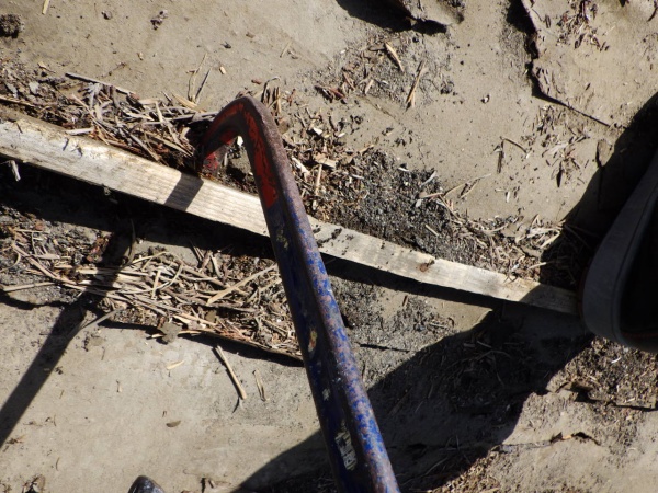 瓦棒の撤去中です