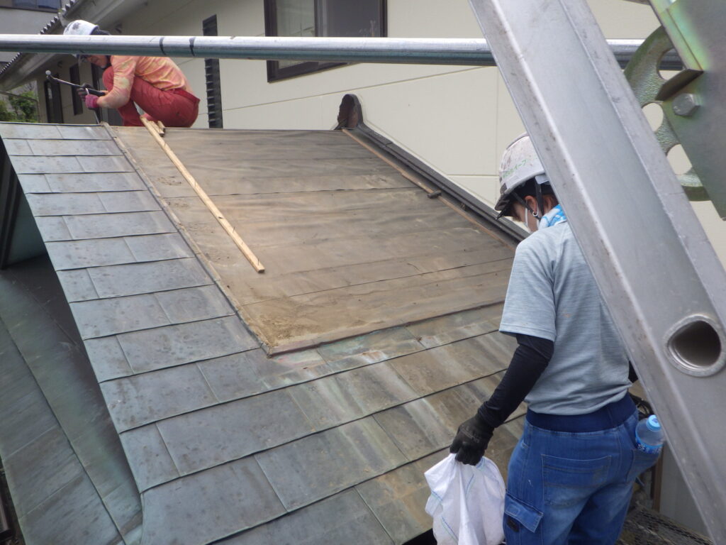 桟木の撤去終了です
