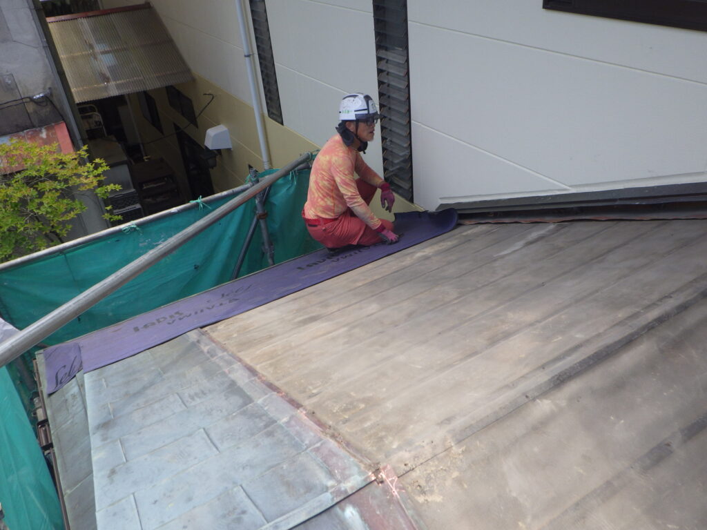 板金下地の撤去終了です