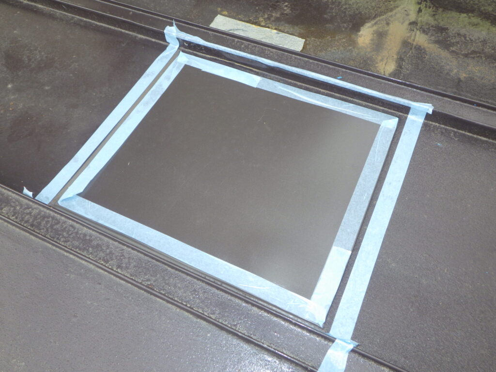 シーリングの養生をしました