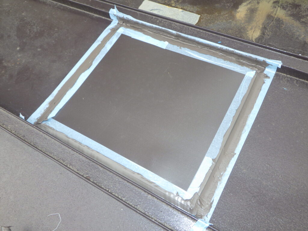 シーリング中です