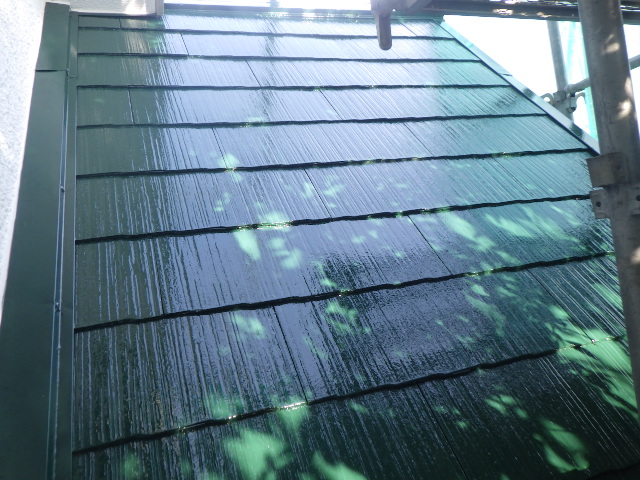 上塗り塗装が終了しました