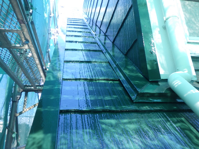 上塗り塗装が終了しました