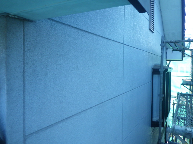 上段外壁の施工前です