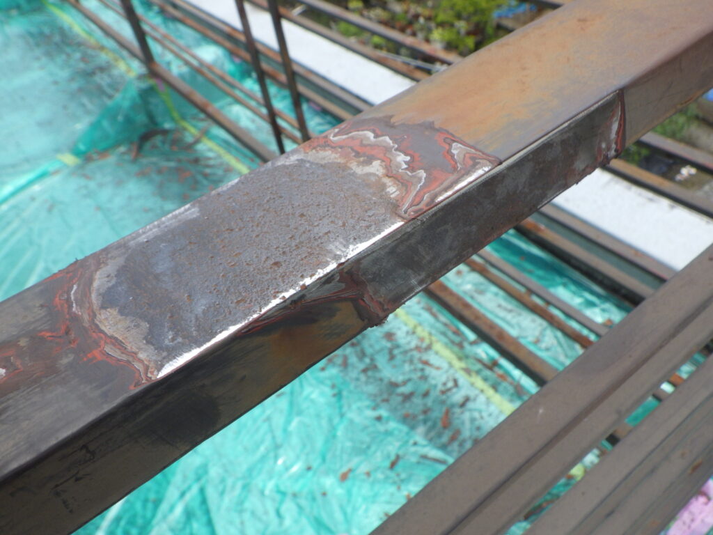 サンダーでケレン終了です