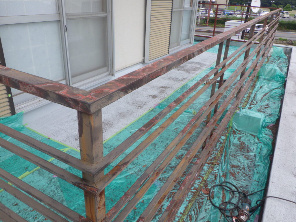 サンダーでケレン終了です