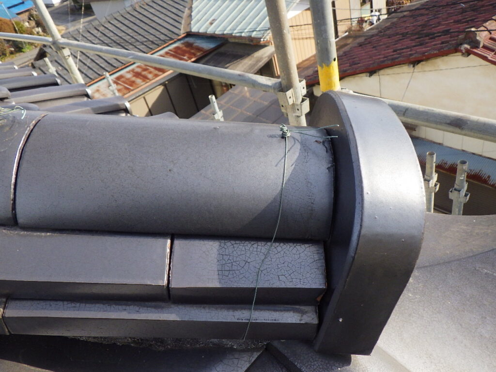 施工前の鬼首の状態です