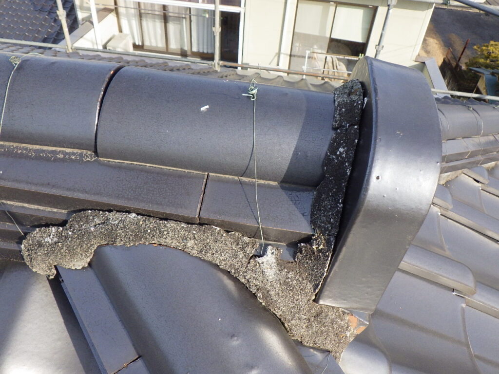 施工前の鬼首の状態です