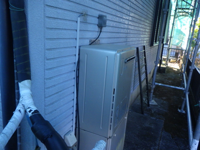 下段外壁の施工前です