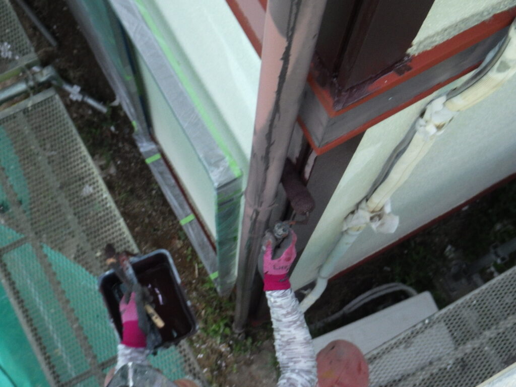木部下塗り中
