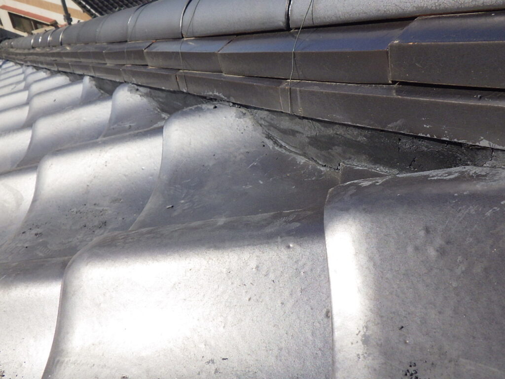 ２階の漆喰詰め増し取り直しが終了しました