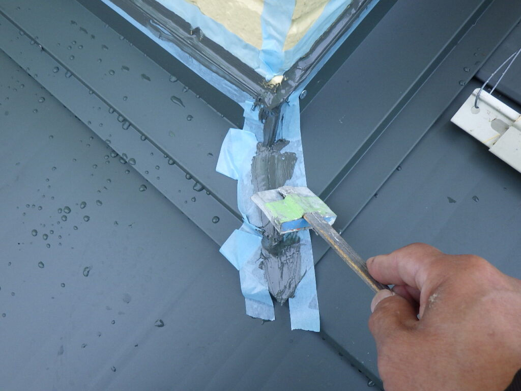 シーリング中です