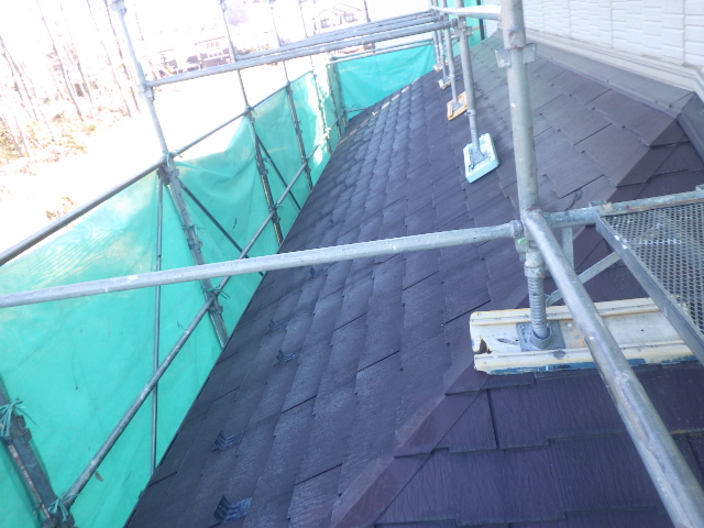 施工前の下屋根の状態です