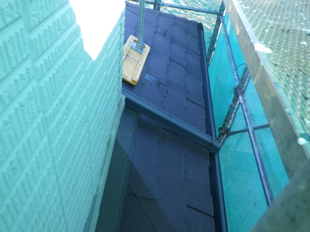 施工前の下屋根の状態です