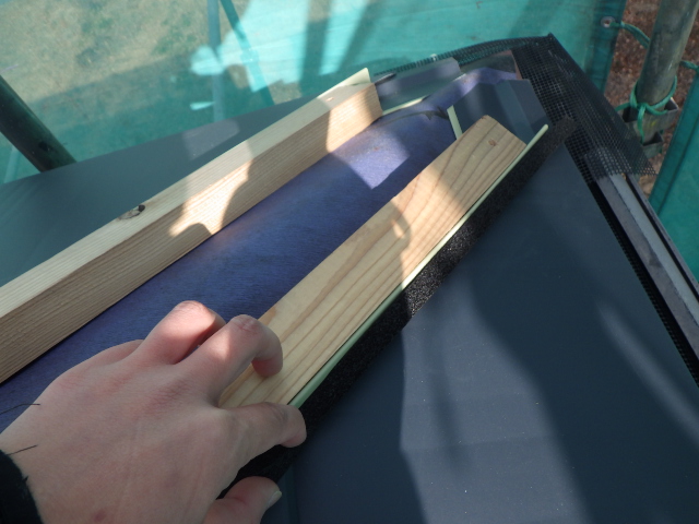 ケミカル面戸の取り付け中です