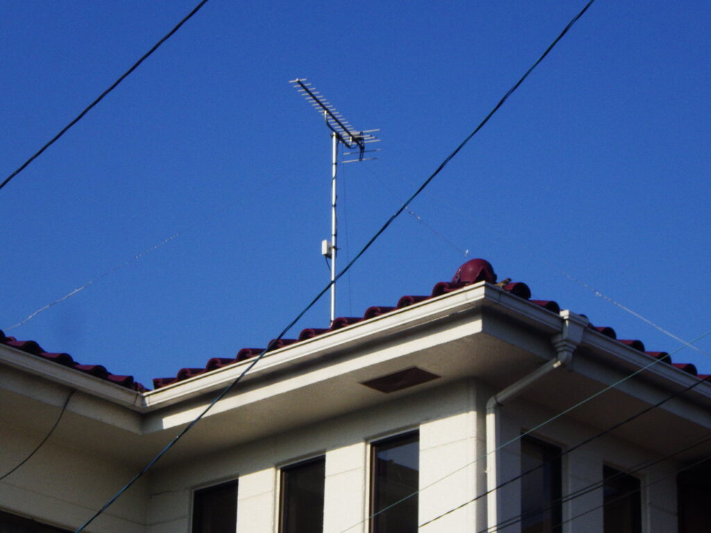 テレビアンテナを取り付けました