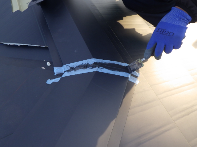 シーリング中です