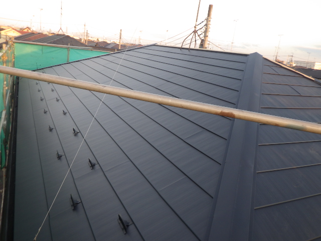 北面の完工です