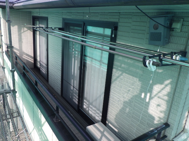 施工前の上段外壁の状態です