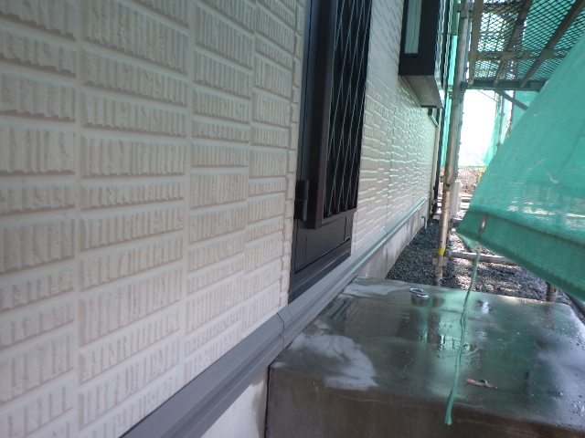 施工後の下段外壁の状態です