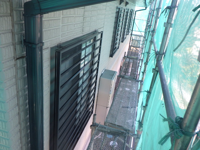 施工後の中段外壁の状態です