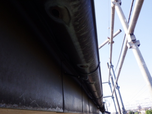 施工前の雨樋の状態です