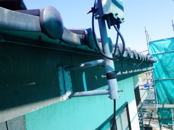 既存雨樋を撤去しました