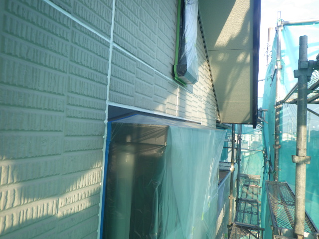 窓の養生が終了しました