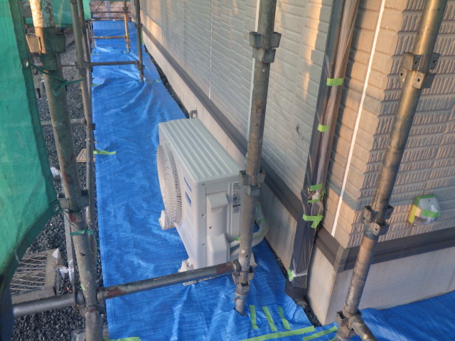 土間養生が終了しました