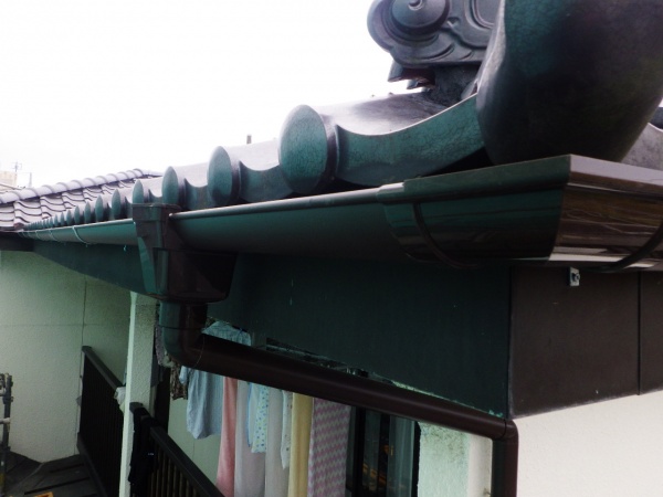 雨樋交換工事の完工です