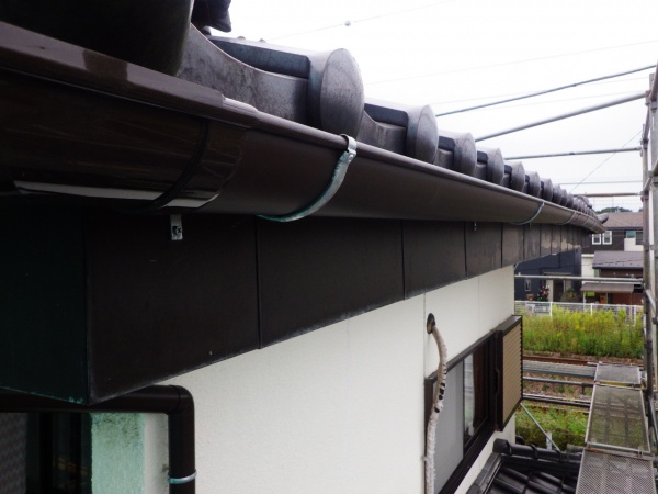 雨樋交換工事の完工です