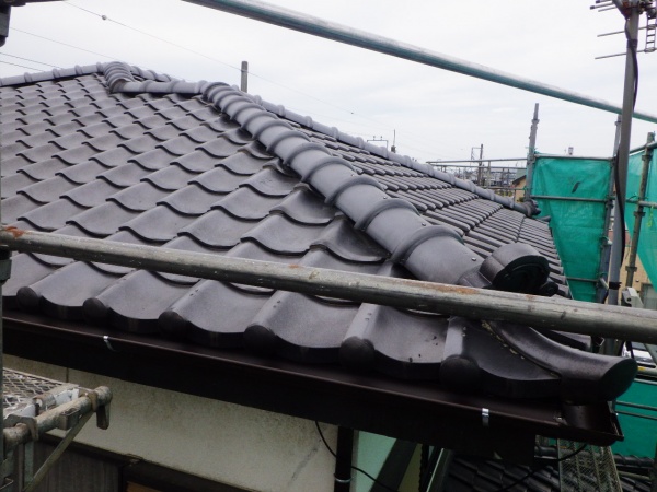 雨樋交換工事の完工です