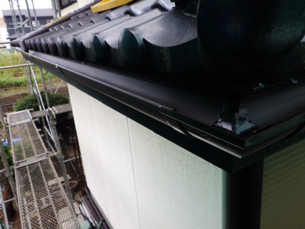 雨樋交換工事の完工です