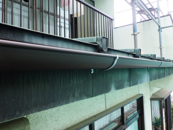 雨樋交換工事の完工です