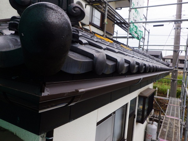 雨樋交換工事の完工です