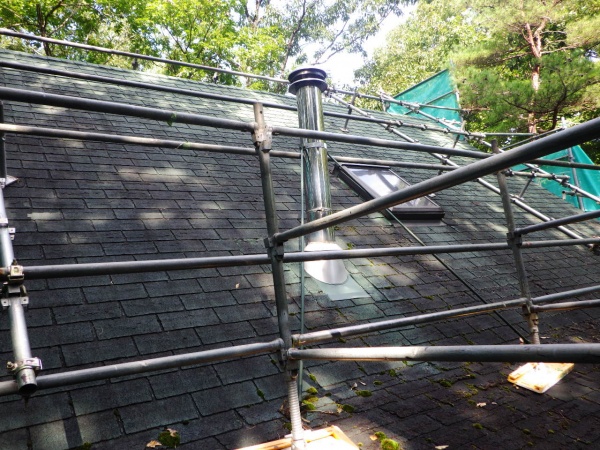 施工前の北面の状態です