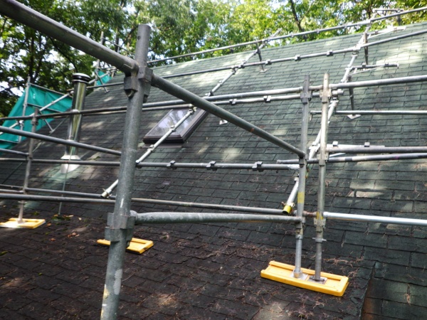 施工前の北面の状態です