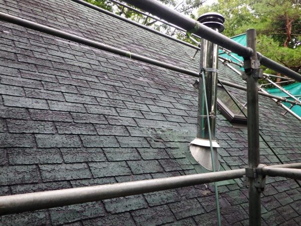 北面の高圧洗浄終了です