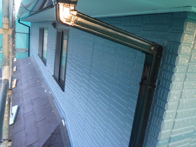 外壁の上塗り終了です