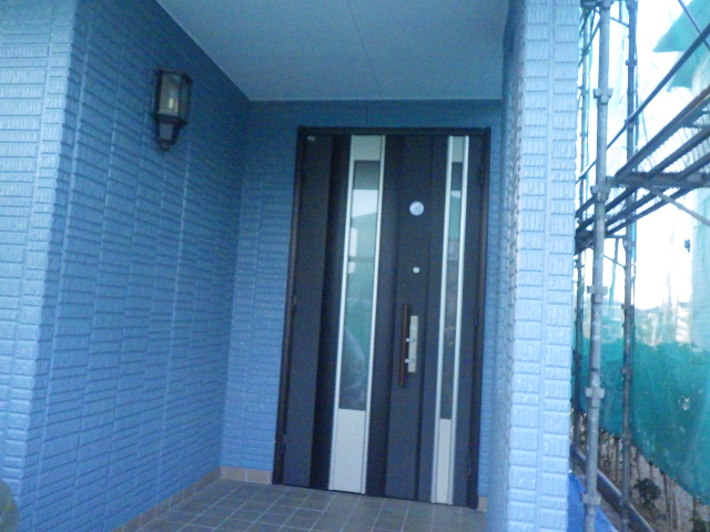 外壁の上塗り終了です