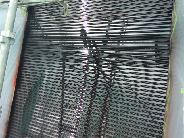 中塗り吹付塗装終了です