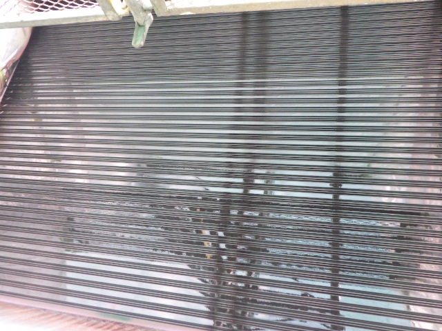 上塗り吹付塗装終了です