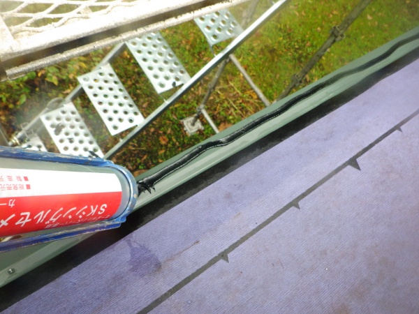 シングルセメント塗布中です