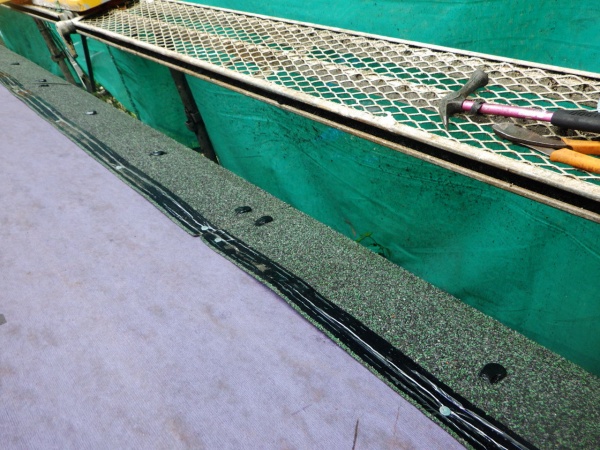 シングルセメントの塗布終了です