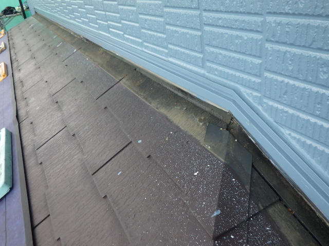 壁水切りの撤去終了です